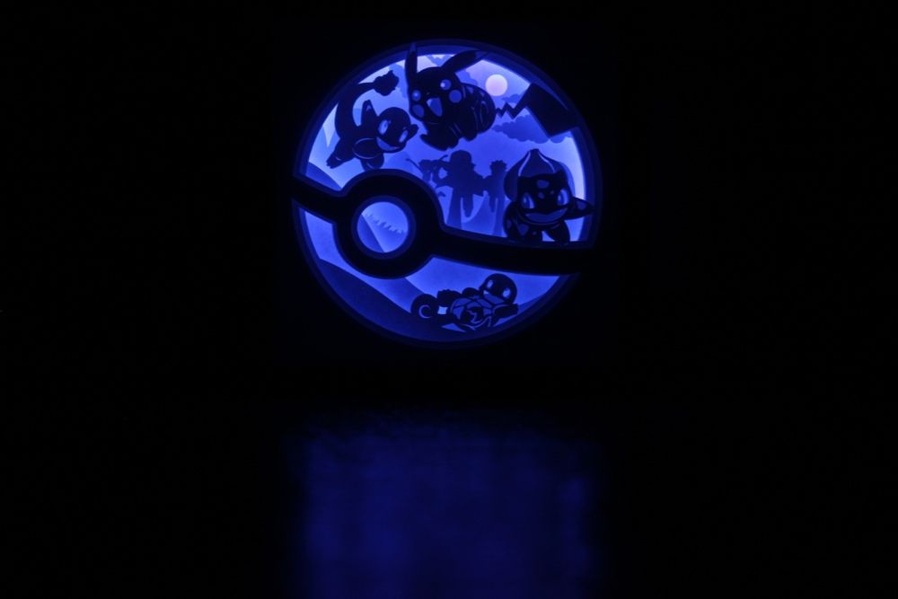 Caixa de luz / decoração Pokemon