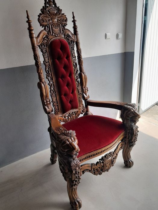 Fotel tron królewski 180cm