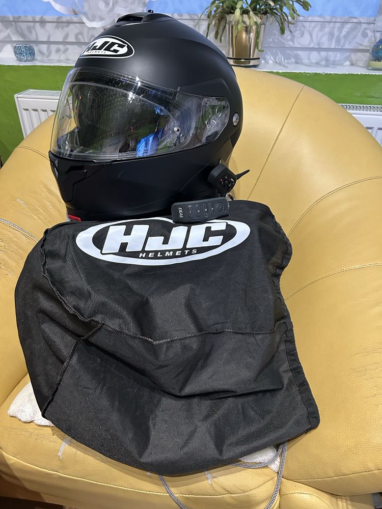 Kask HJC rozmiar M+ pinlock+ interkom sterowany z kier ejeas E6 Plus
