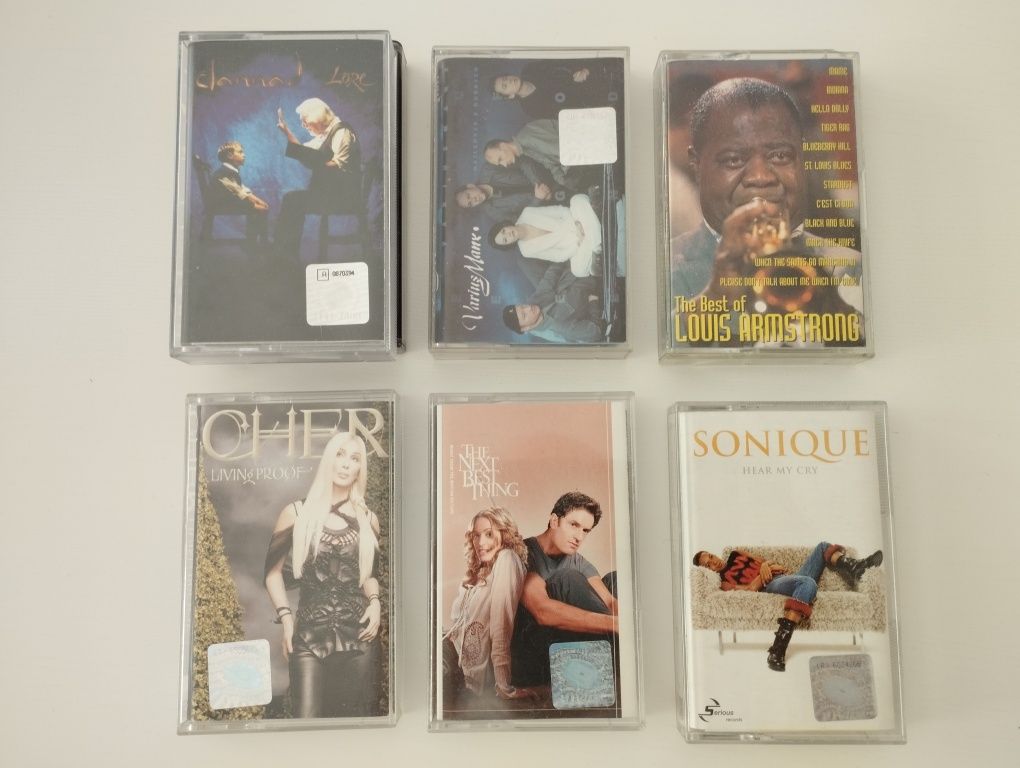 Zestaw kaset ROCK, POP Clannad, Sonique, Cher, Varius Manx, Armstrong