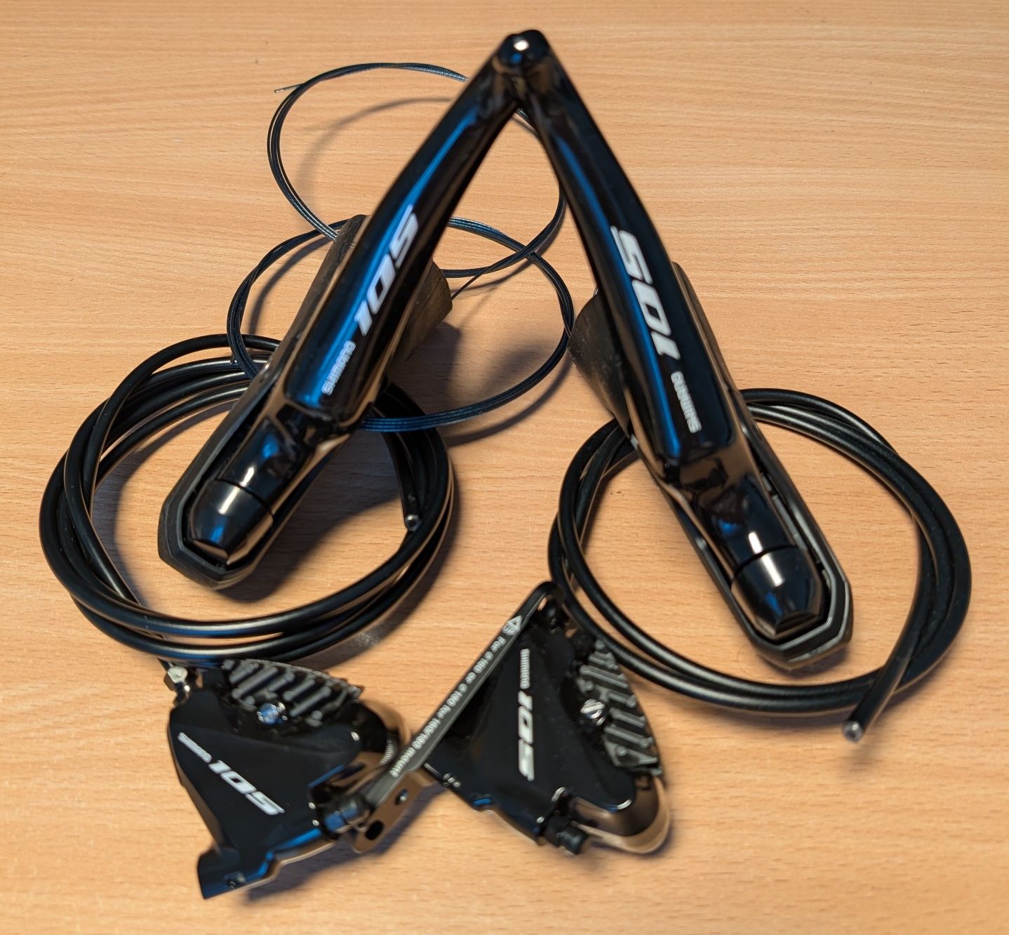 kpl. P+T Shimano 105 2x11 ST-R7020 BR-R7070 klamkomanetki + hamulce