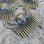 Гребінець для бороди латунь ХИЖАК GR2 Расческа для мужчин на подарок