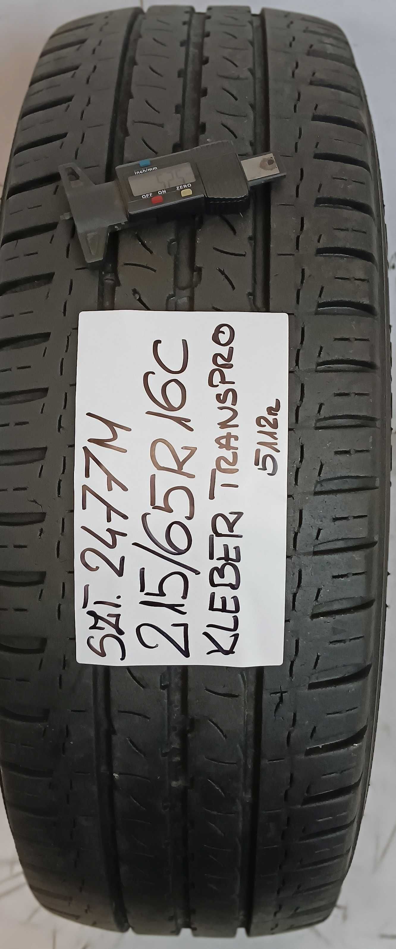 Szt2477M Sztuka 215/65R16C Kleber TransPro dot.5112