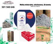 Celuloza, wełna mineralna Ekofiber Ursa Rockwool Czyste powietrze.