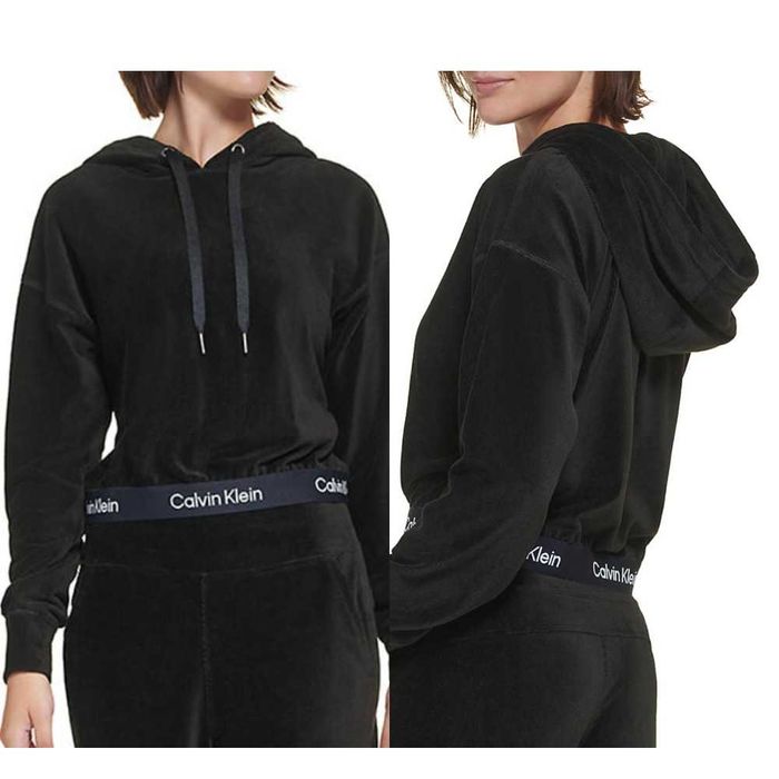 Велюровая кофта Calvin Klein свитшот Кельвин Кляйн оригинал