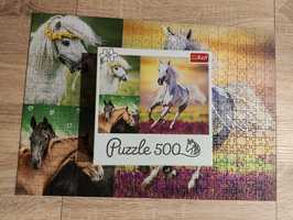 Puzzle konie koniki 500 Trefl kompletne