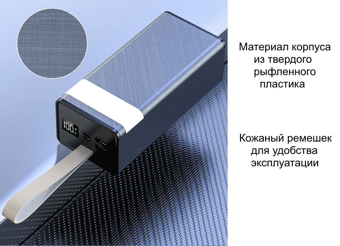 Повербанк 40000мАч с быстрой зарядкой (powerbank с Power Delivery)