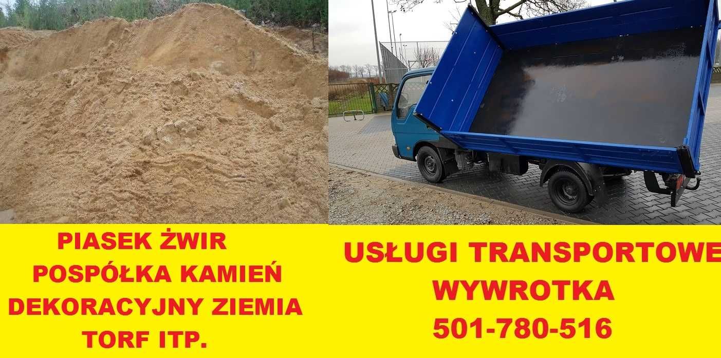 Piasek żwir kamień ziemia ogrodowa suchy beton transport Kia Iveco