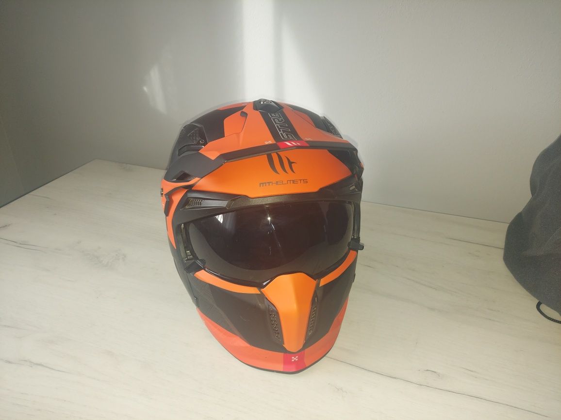 Шлем mt helmets  streetfighter  orange