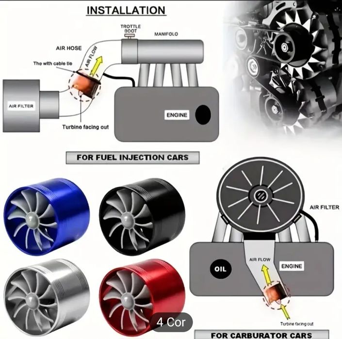 Vendo a turbina universal da para todos os carros