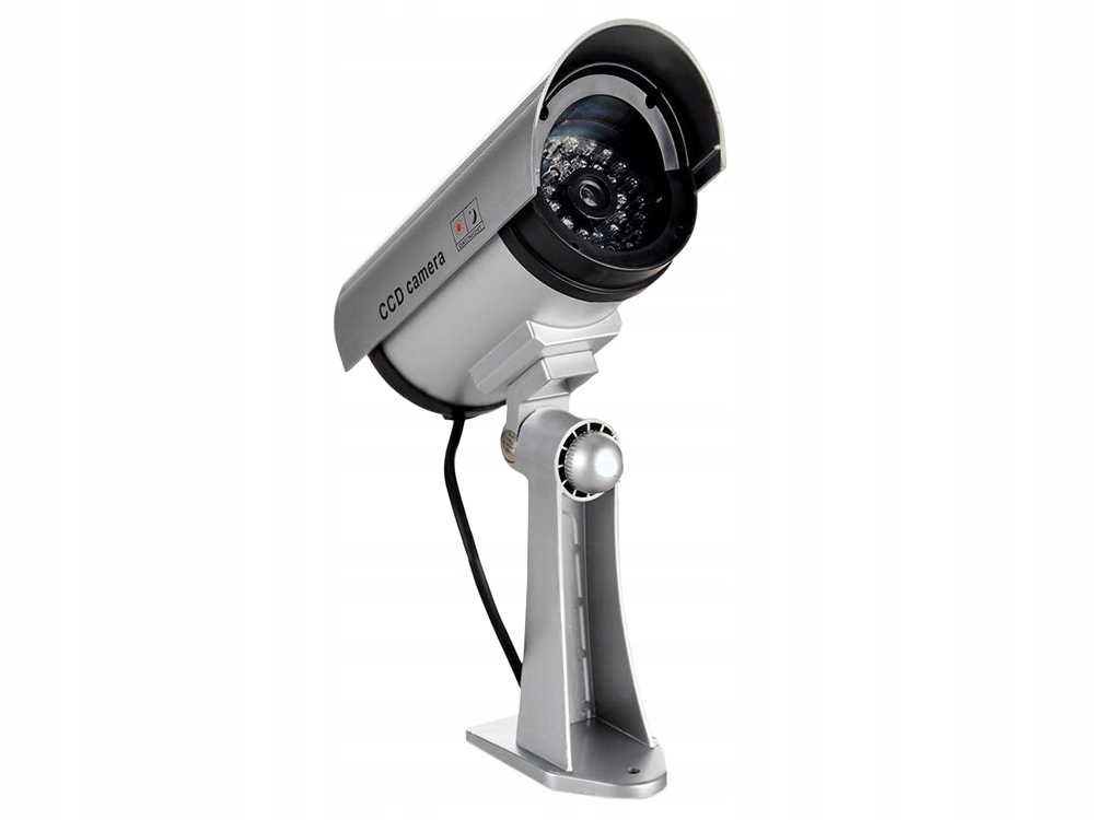 Kamera, atrapa zewnętrzna ścienna z diodą migającą Led Monitoring