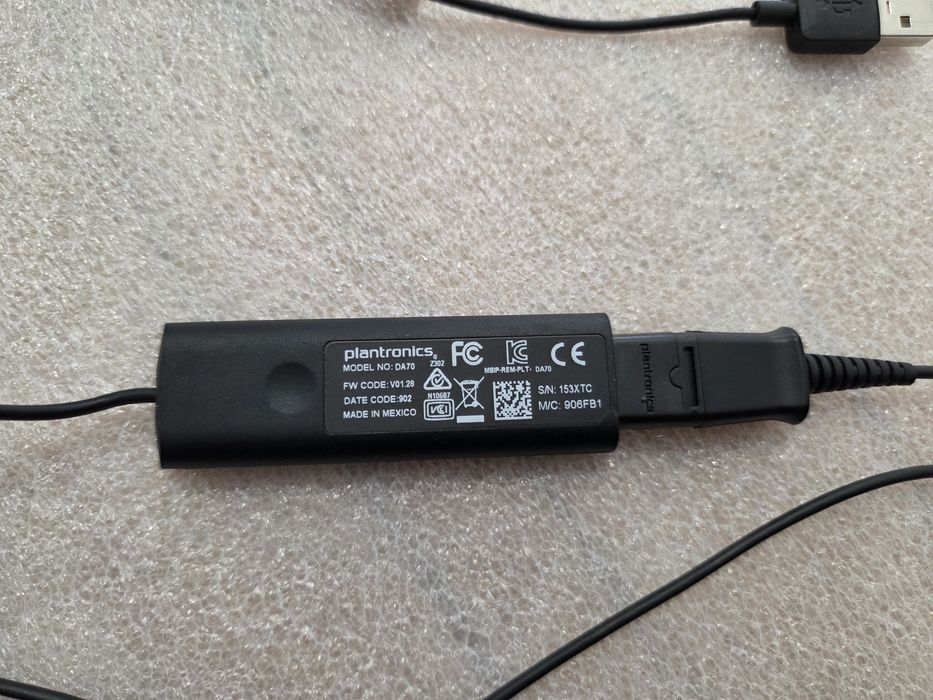 USB навушники гарнітура Plantronics EncorePro HW720 + Plantronics DA70