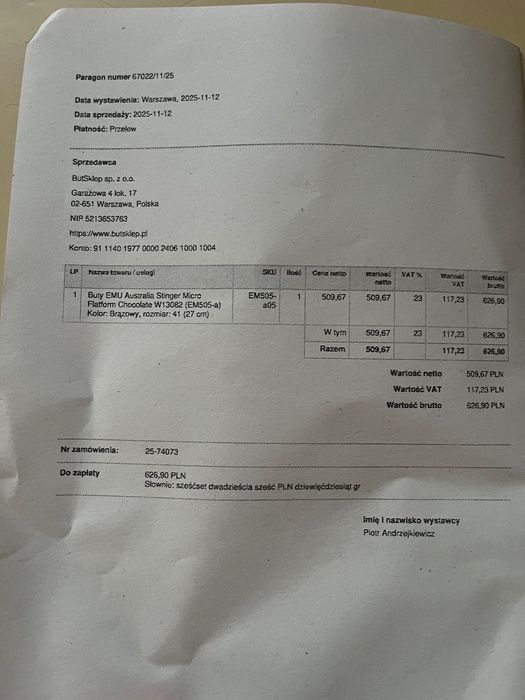 Śniegowce Emu Australia czekoladowe 41
