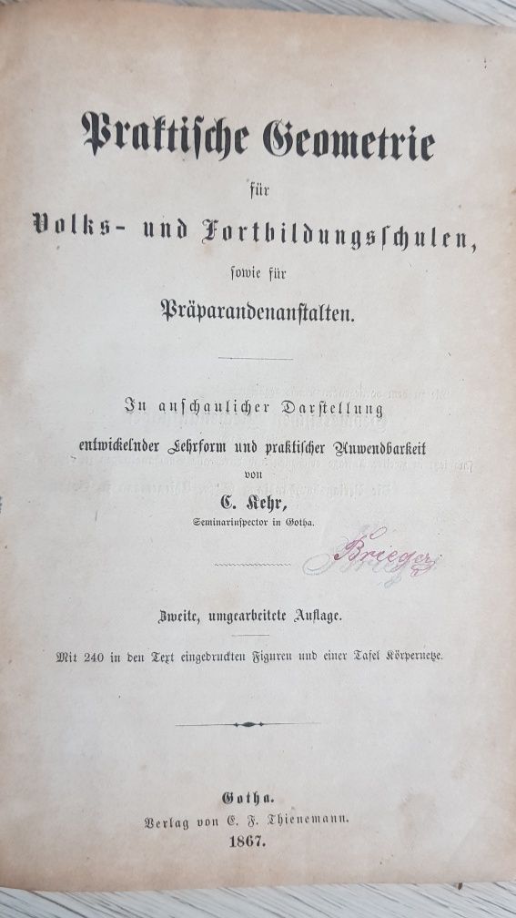 Praktische Geometrie 1867