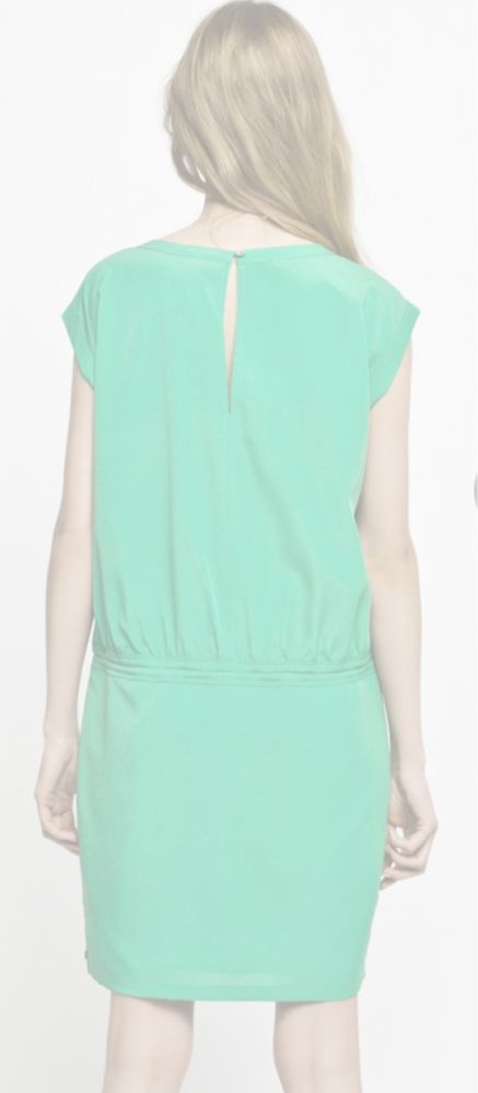 Sukienka zielona z kieszeniami na lato (roz duże M) Maison Scotch
