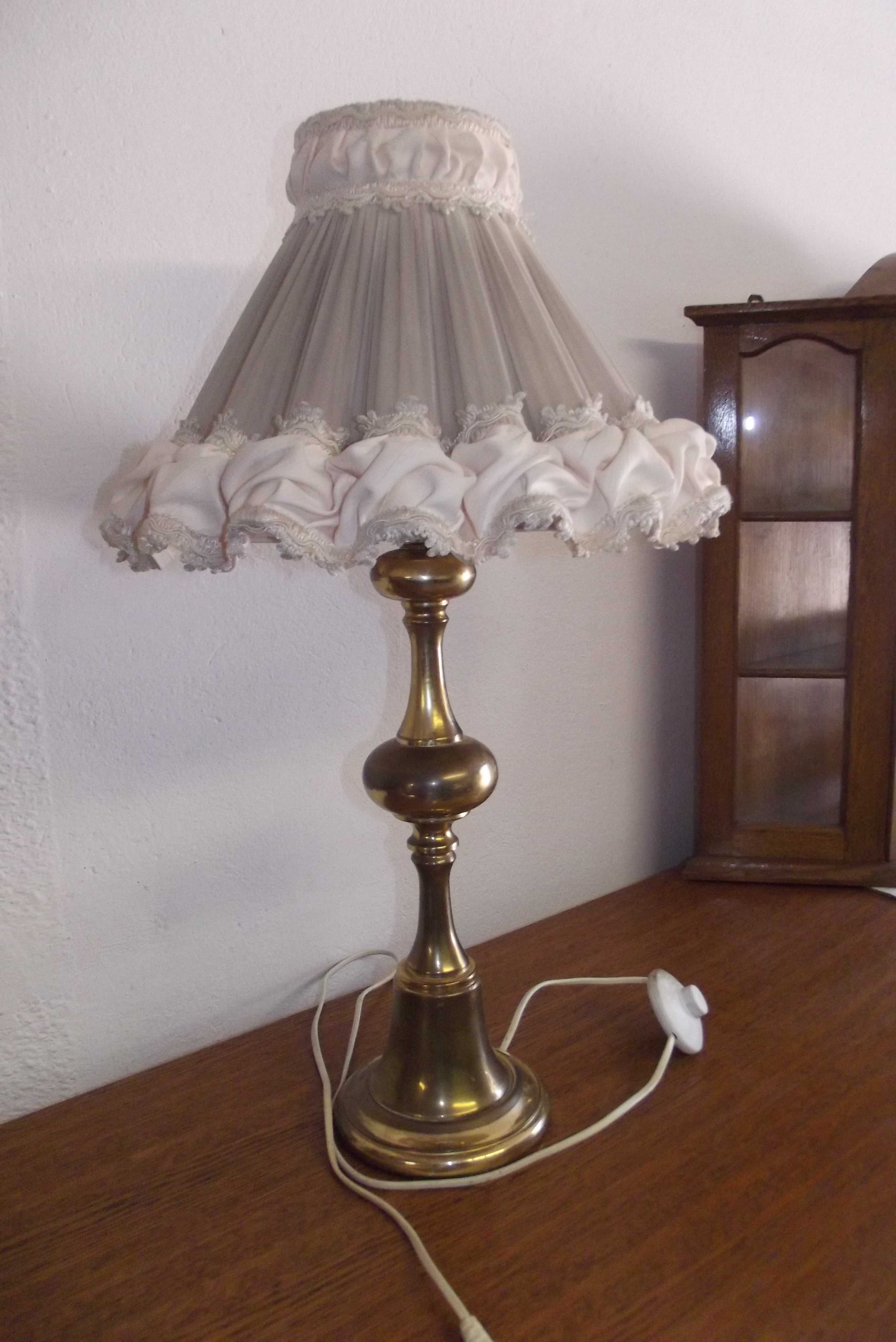 lampa lampka nocna stojąca mosiężna nocna pokojowa dekoracyjna