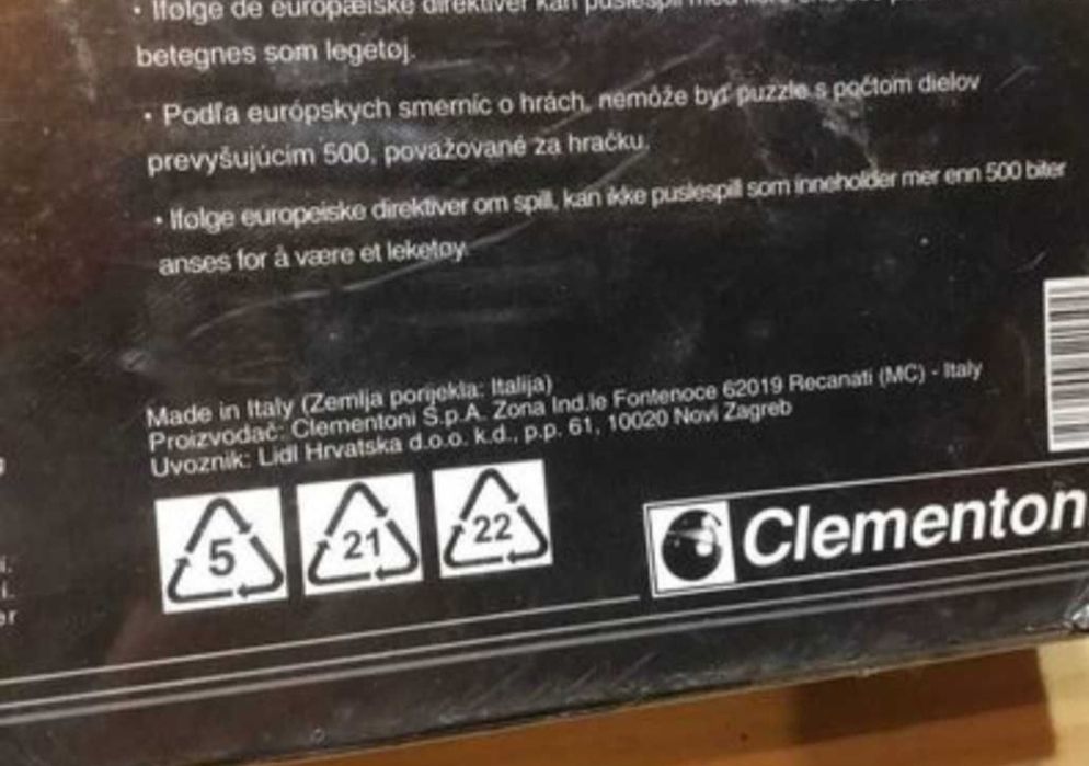 Puzzle antigo de 1000 peças Clementoni