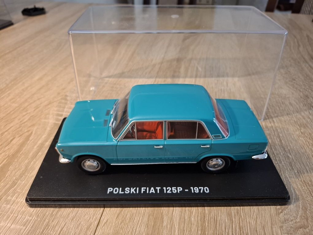 Model Polski Fiat 125p 1:24 kolekcja Hachette Gablotka