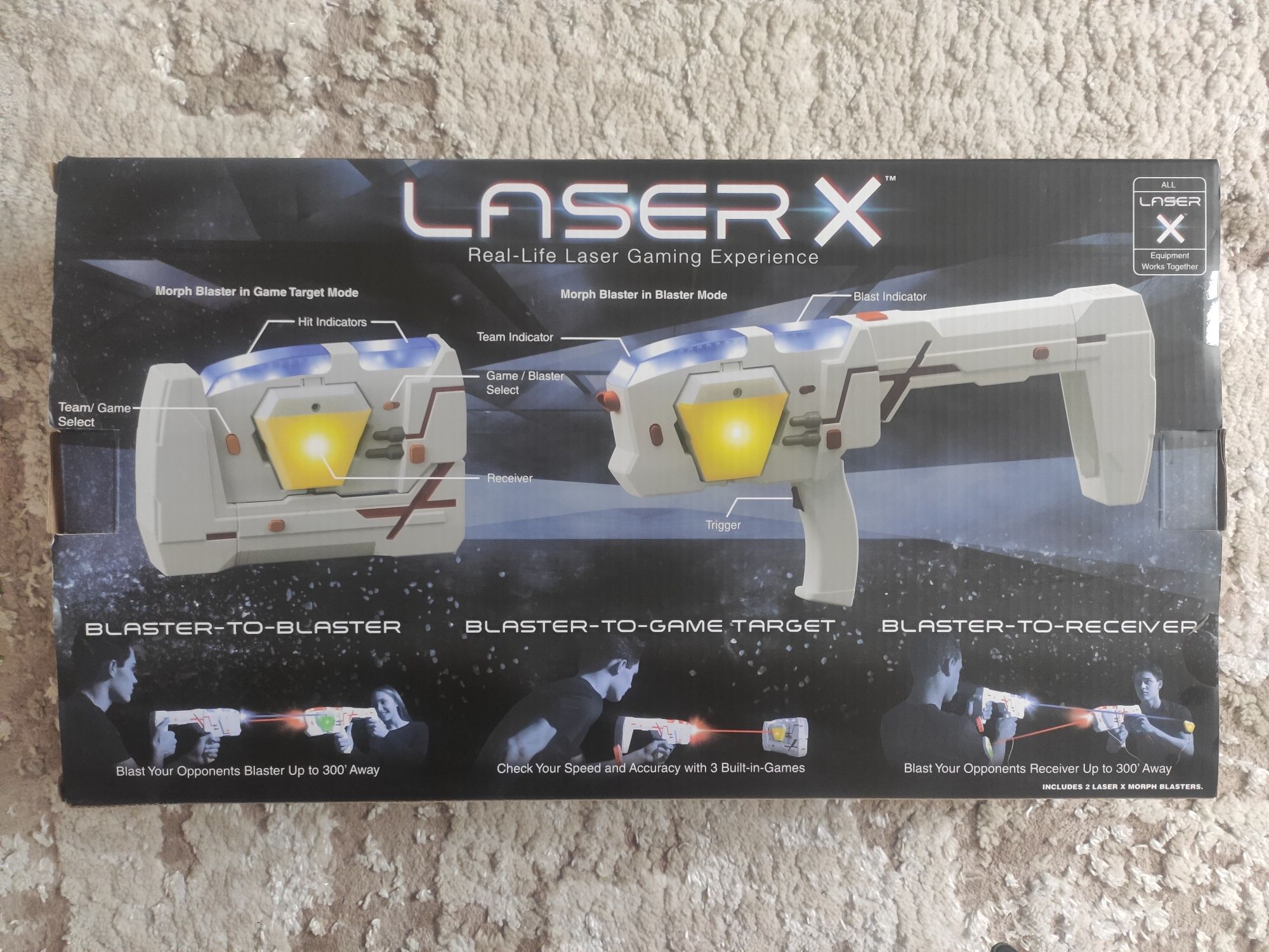 Лазерний подвійний пістолет Laset X Blaster!