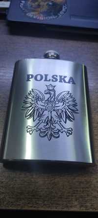 Piersiówka  z nadrukiem Polska