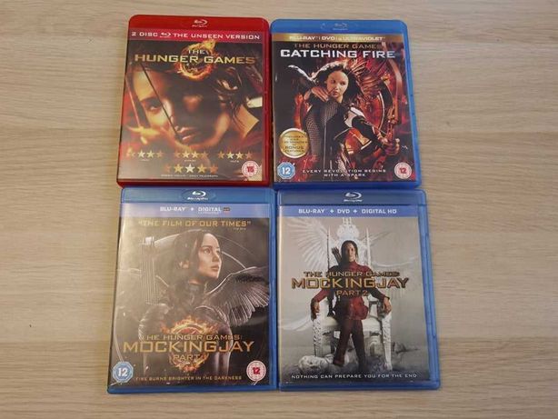 Igrzyska Śmierci Hunger Games 1-4 5xBlu-ray + DVD Jennifer Lawrence