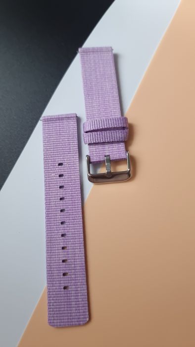 Miękka i lekka bransoletka nylonowa 22 mm kompatybilna z zegarkiem RUI