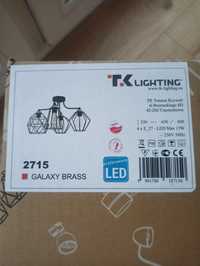 Lampa Plafon Galaxy Brass 4 żarówki Nowa E27