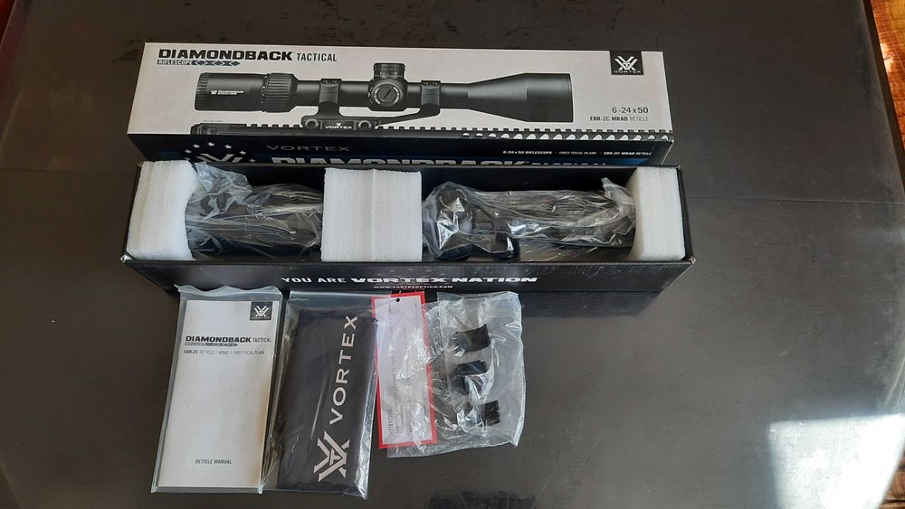 Приціл Vortex Diamondback Tactical 6-24х50 FFP сітка EBR-2C MRAD