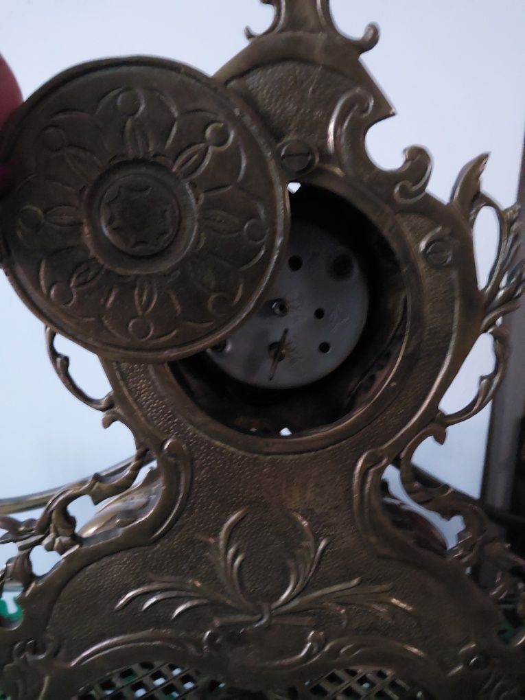 Stary zegar mosiądz 5,5 kg nakręcany