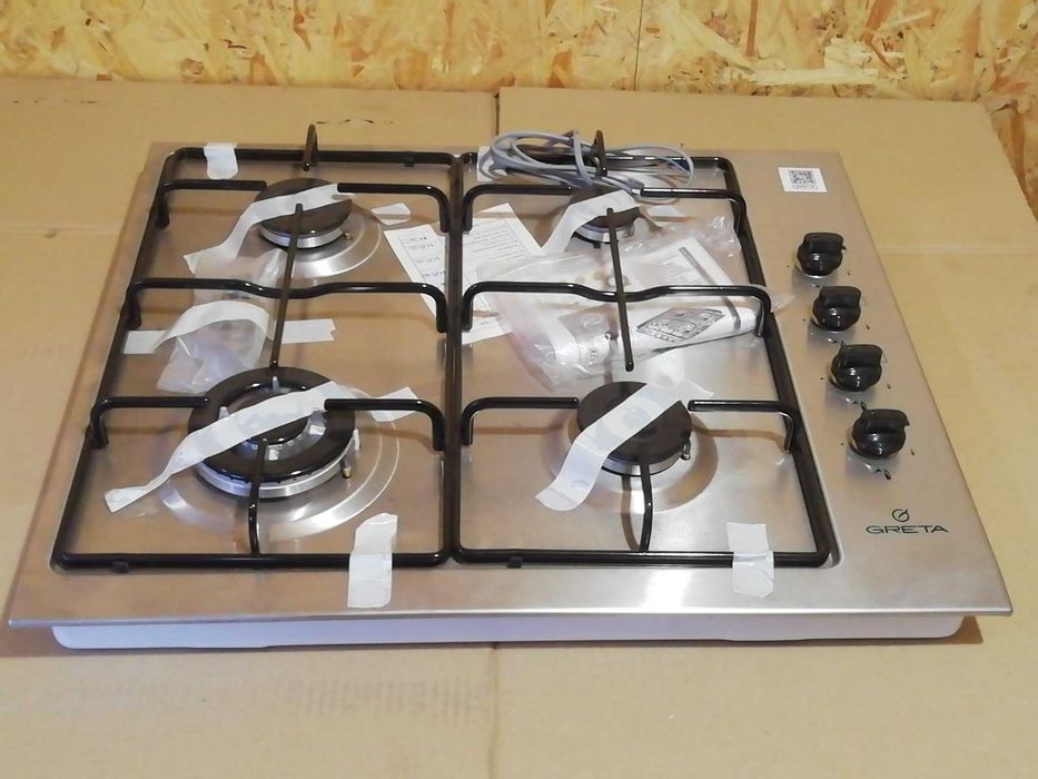 Варочная поверхность газовая GRETA СВ-4 (ВП4) нержавеющая сталь.