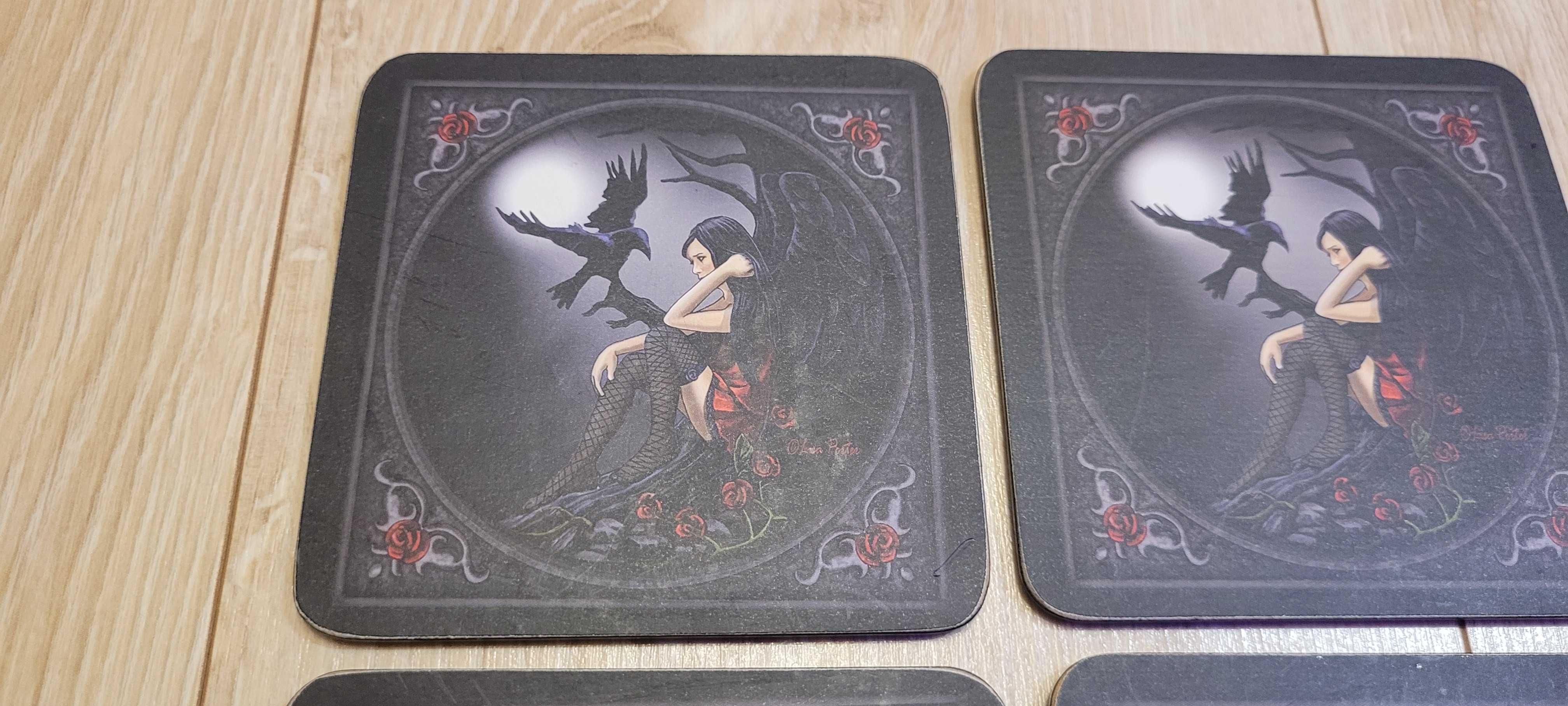 Podkładki pod kubek, gothic a'la Victoria Frances lub Anne Stokes