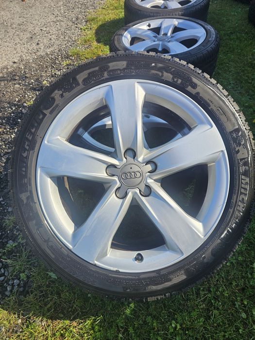 Oryginalne felgi Audi 18” + opony Michelin 245/45 R18 | 5x112 | Stan b