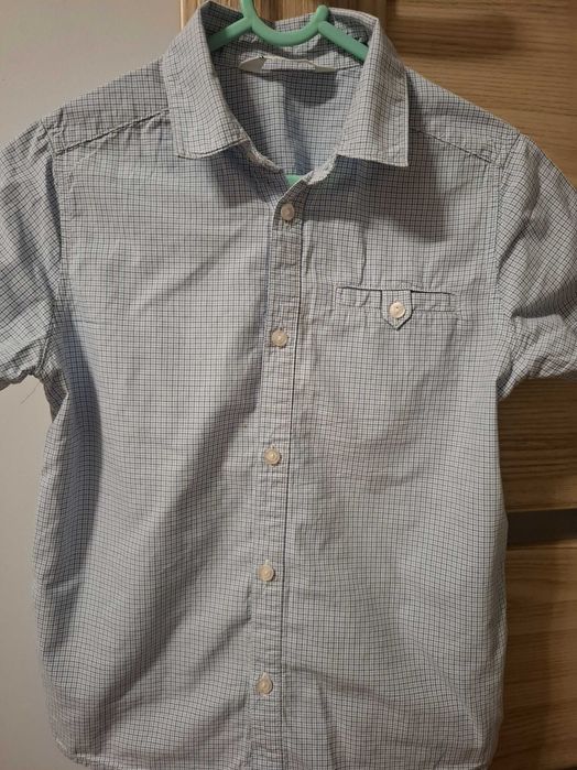 koszula chłopięca krótki rękaw H&M rozm. 122