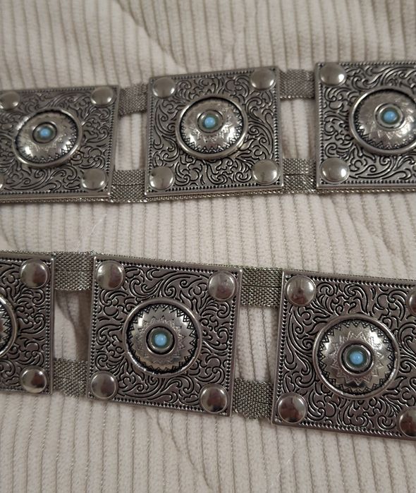 Ремень  метал , натуральная кожа.