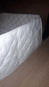 Ochraniacz do łóżeczka Ikea 120cm ×60cm biały gwiazdki