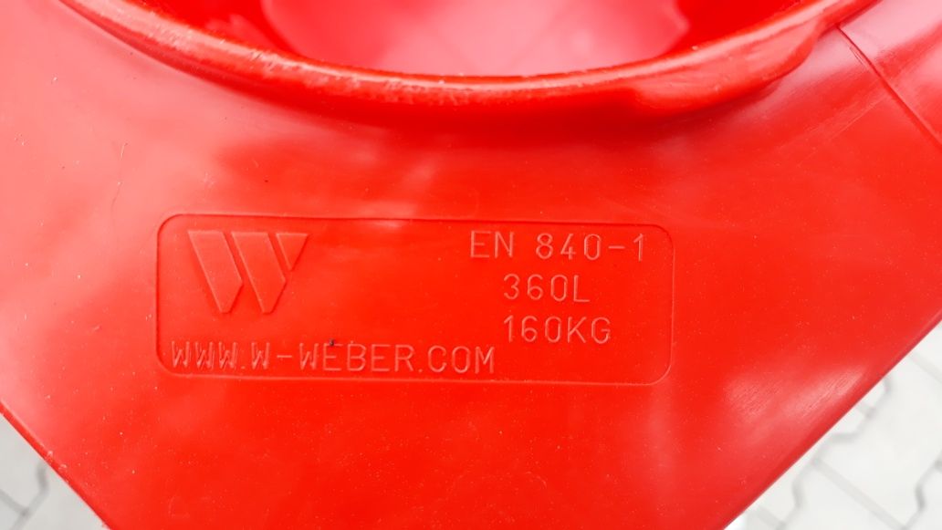 Kosz na śmieci pojemnik na odpady 360 litrów dostawa gratis