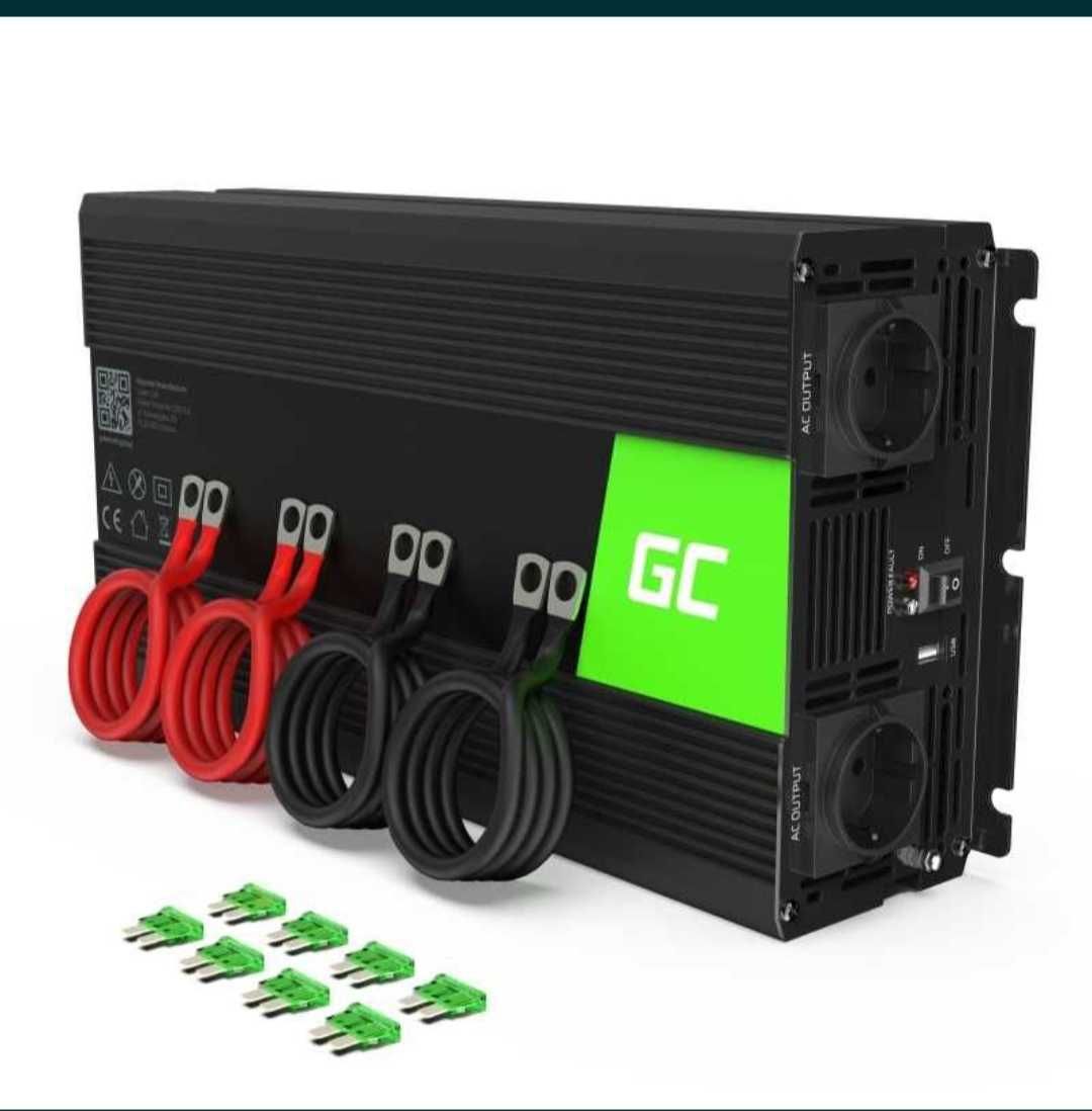 В НАЯВНОСТІ! Інвертор Green Cell 12V/230V 3000/6000W