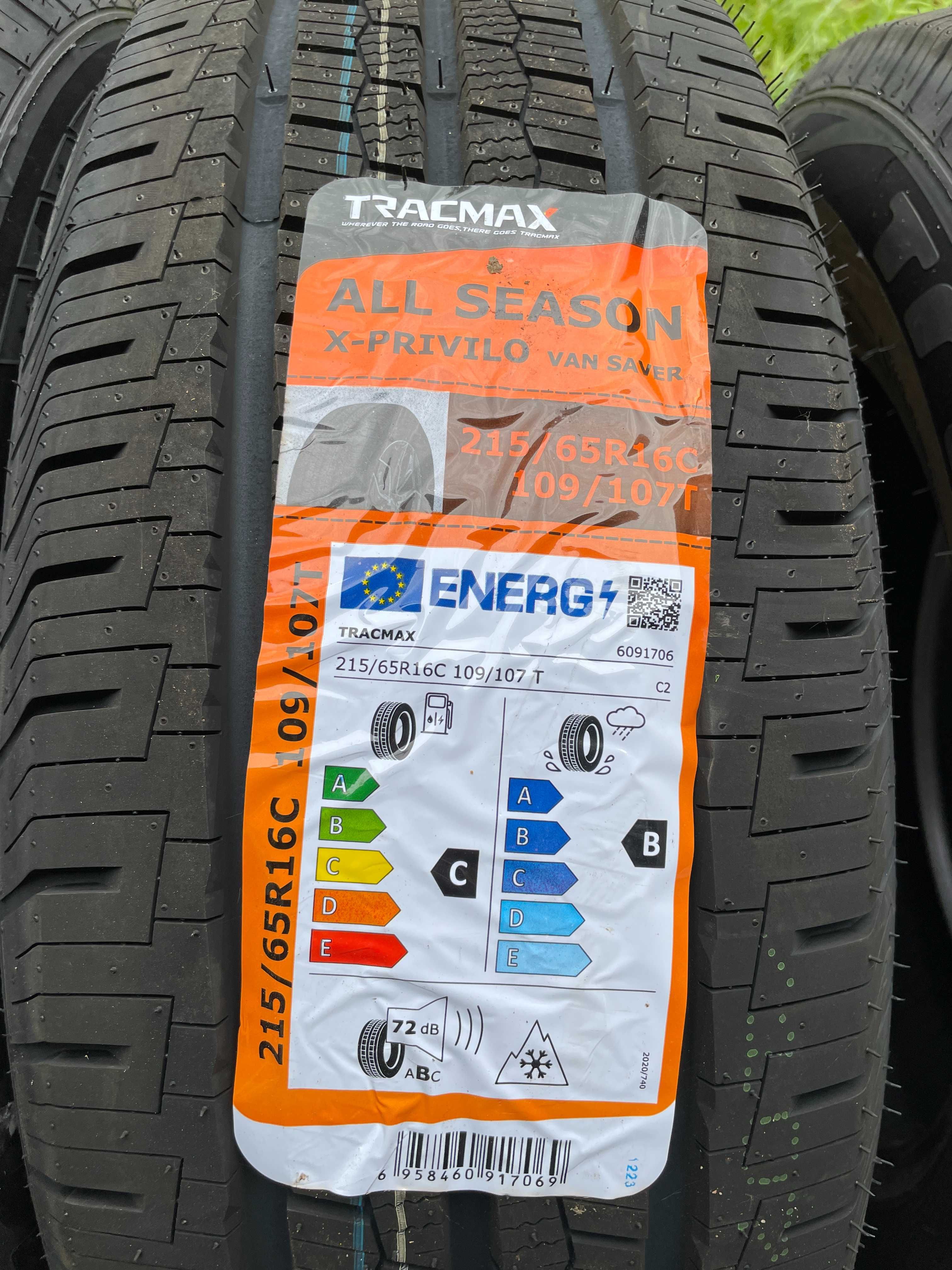 Okazja opony całoroczne 215/65R16C TRACMAX A/S X-PRIVILIO VAN SAVER