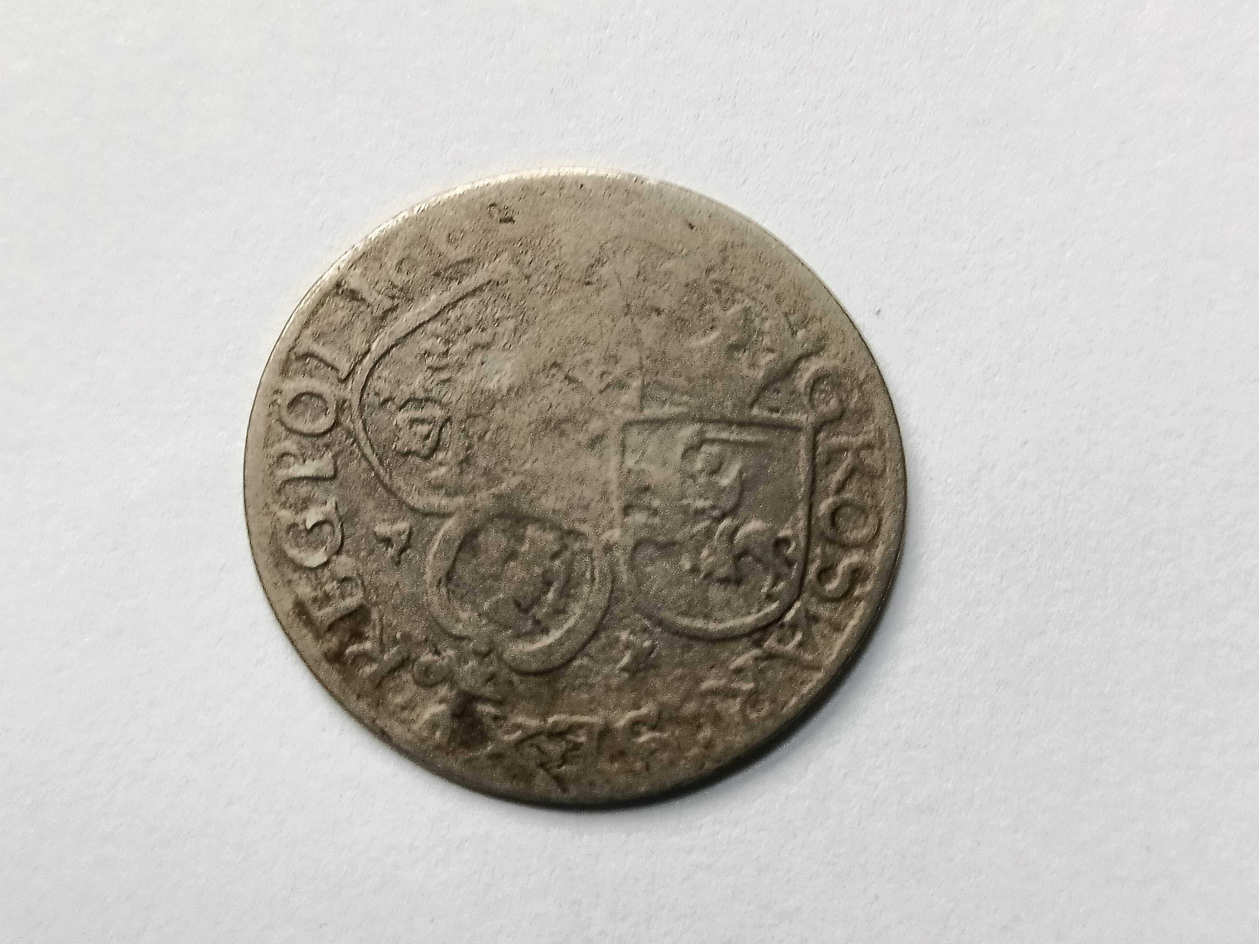 Szustak 1663 AT Jan ll Kazimierz oryginał Srebro