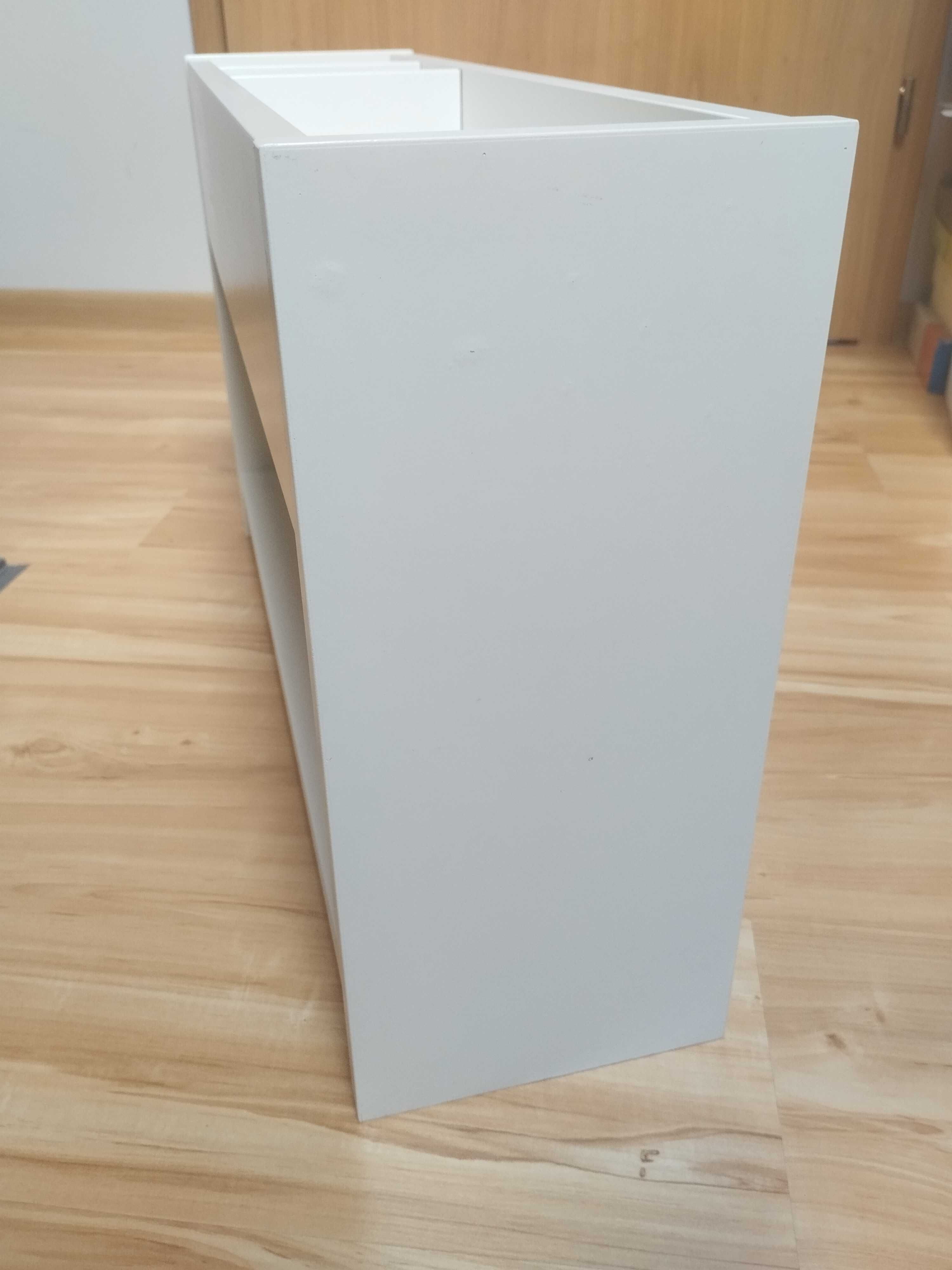 Nadstawka na biurko Ikea Pahl biało-zielona