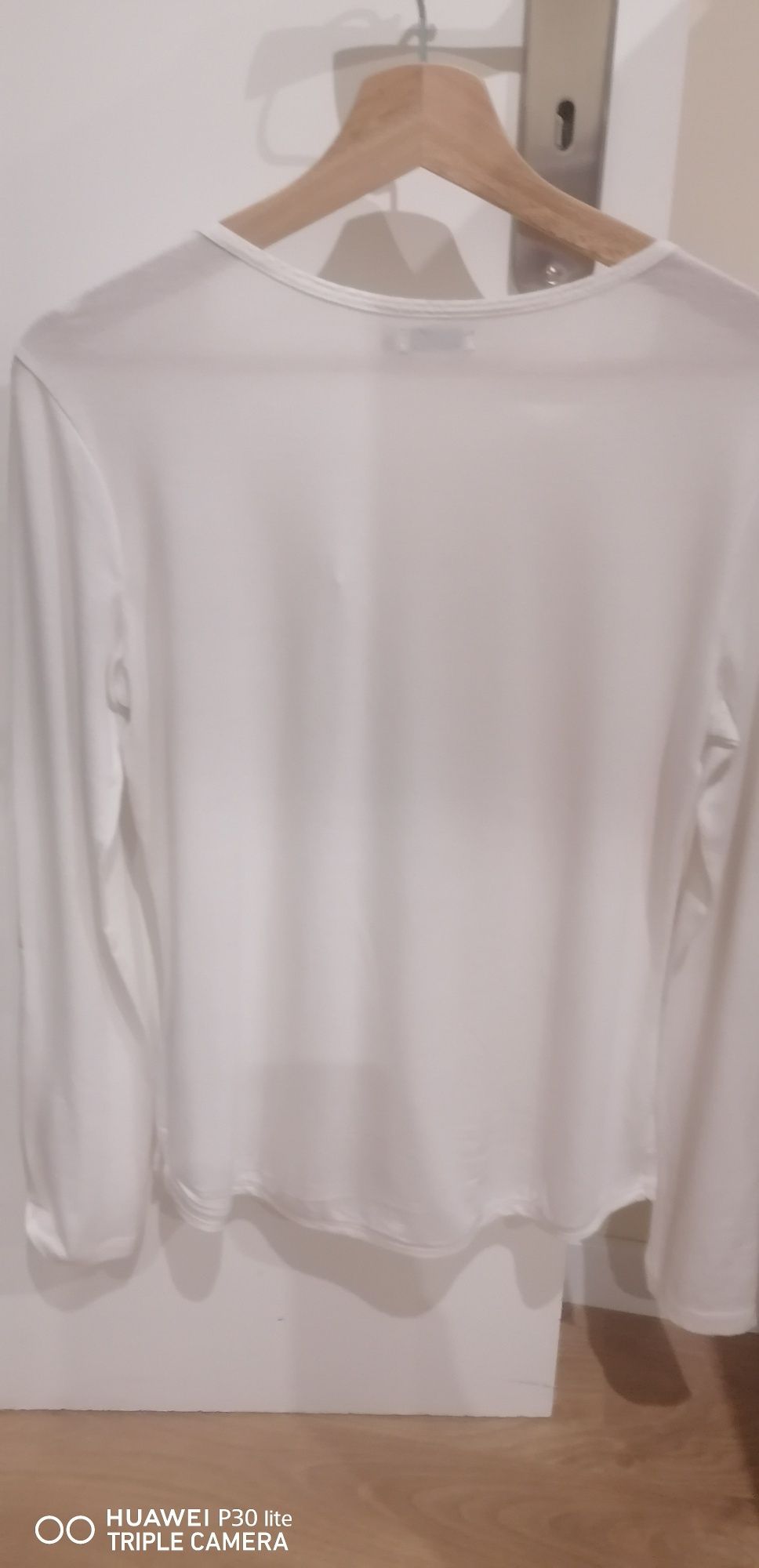 Camisola senhora branca em algodão