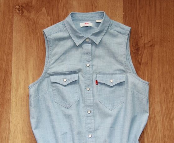 Levis levi's sukienka koszula xs 34 s 36 jeansowa jeans kurtka bluzka