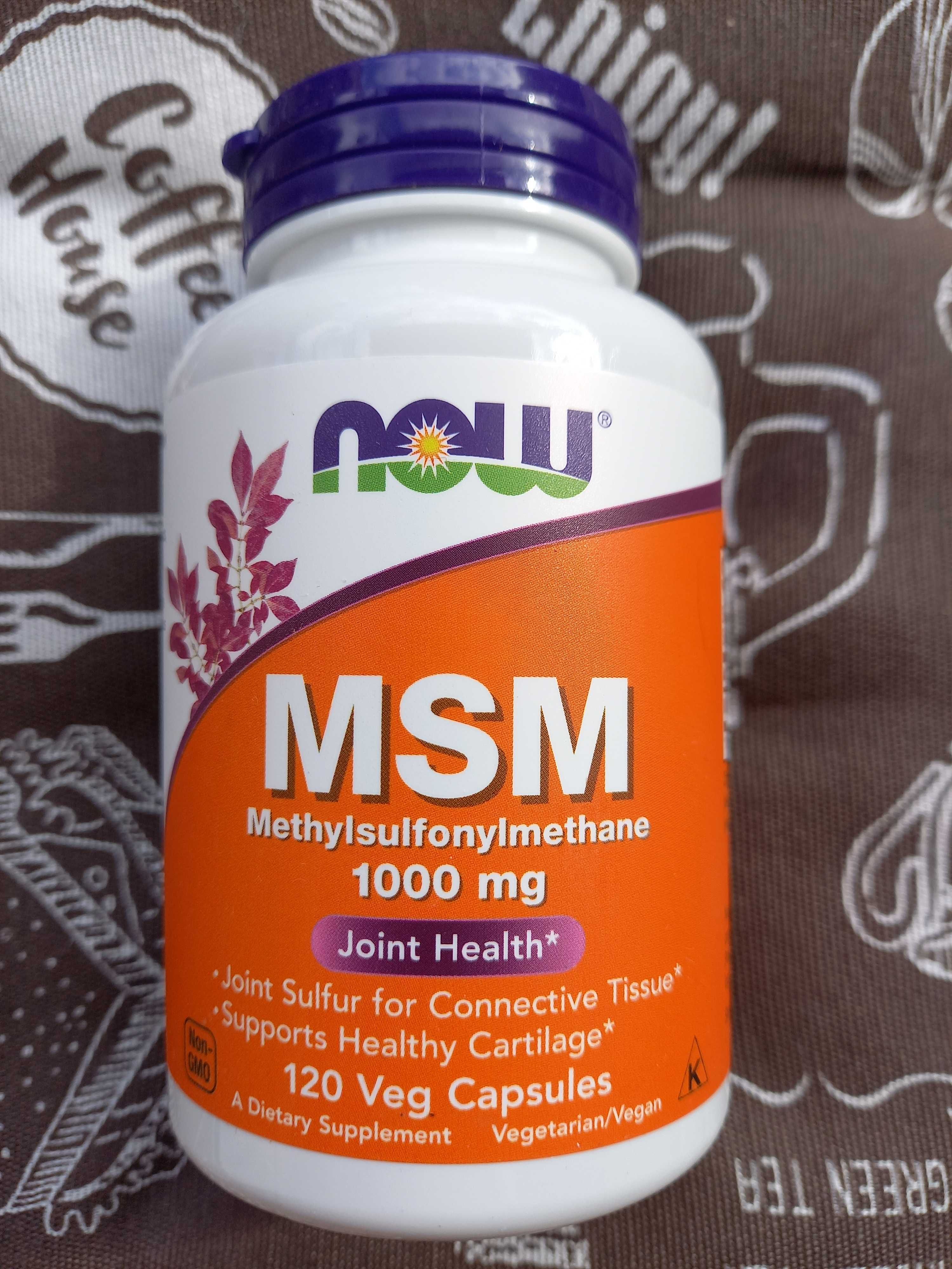 Now Foods, MSM метилсульфонилметан МСМ 1000 мг 120 240 капс