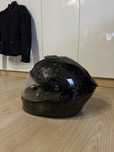 kask motocyklowy SCORPION rozmiar XS PINLOCK założony na szybe