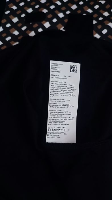 Футболка HUGO BOSS Tessler Slim fit big logo black (Розмір M)