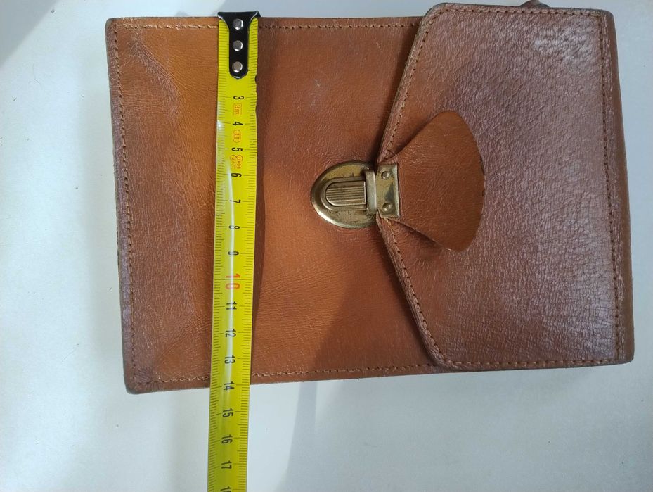 Skórzana Saszetka męska PRL "70-80"