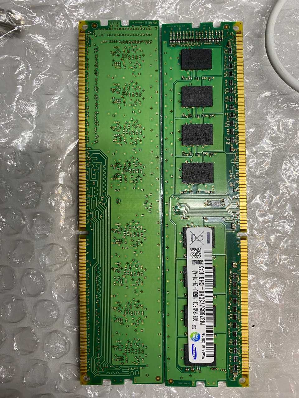 (x2) Samsung 2GB, DDR3, 1333Mhz, 1Rx8, M378B5773CH0-CH9