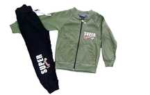 Dres Super Synek zielony khaki r.7lat ok.122 bawełna