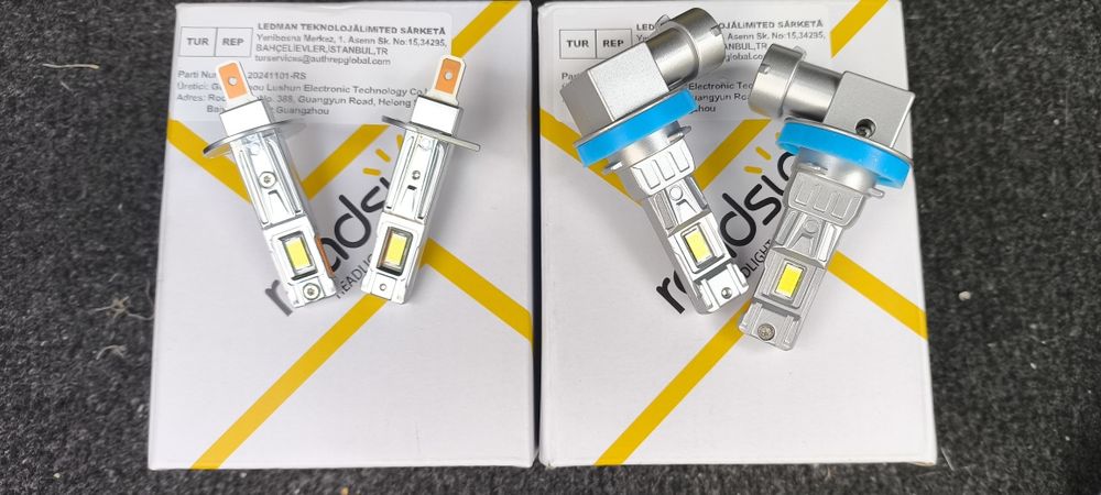 Комплект из 2 шт Led ламп цоколь Н1 и   H8/Н9/H11/H16