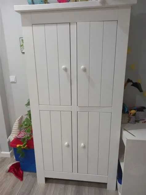 Szafa IKEA LEKSVIK-drewno-HEMNES-FREDERICA-regal-witryna Hemnes